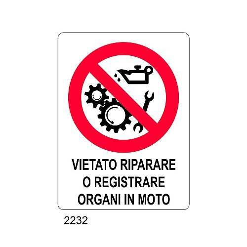 Vietato riparare o registrare organi in moto