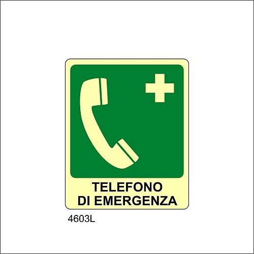 Telefono di emergenza Luminescente