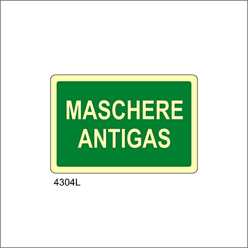 Maschere antigas Luminescente - B - Alluminio Luminescente - 500x330 mm - Conf 10 pz.