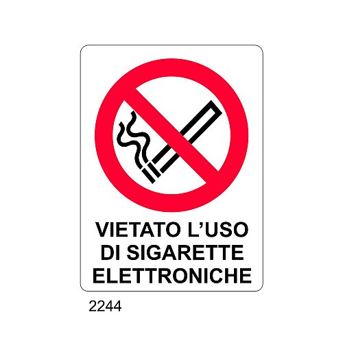 Vietato l'uso di sigarette elettroniche