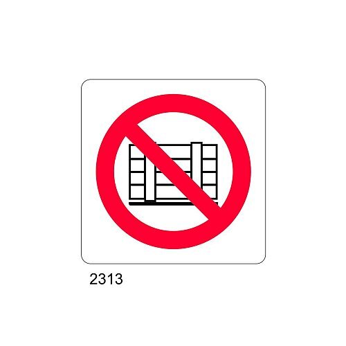 Divieto deposito materiale - B - Alluminio 165x165 mm