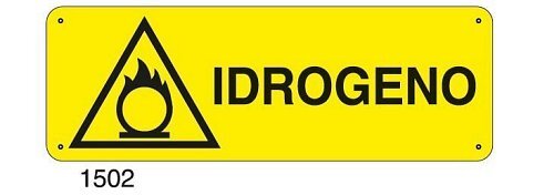 Idrogeno - C - Alluminio 330x500 mm