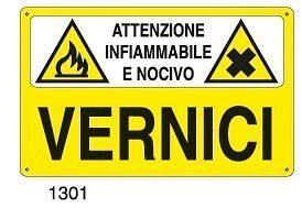 Attenzione infiammabile e nocivo- Vernici