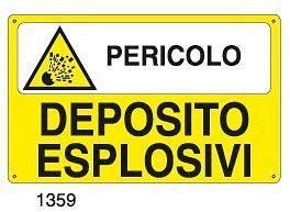 Pericolo deposito esplosivi