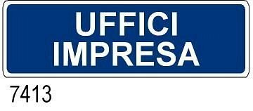 Uffici Impresa - A - Alluminio - 350x125 mm
