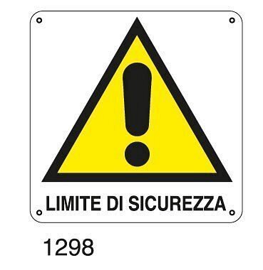 Limite di sicurezza - A - PVC adesivo 145x145 mm