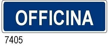 Officina - A - Alluminio - 350x125 mm