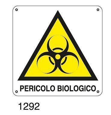 Pericolo biologico - C - Alluminio 360x360 mm
