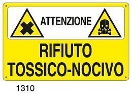 Attenzione Rifiuto tossico-nocivo