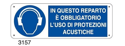 In questo reparto è obbligatorio l'uso di protezioni acustiche