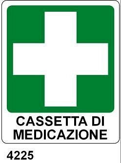 Cassetta di medicazione - A - Alluminio 120x145 mm