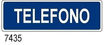 Telefono - B - Alluminio - 800x250 mm