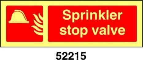 Sprinkler stop valve - A - ADL 300x100 mm