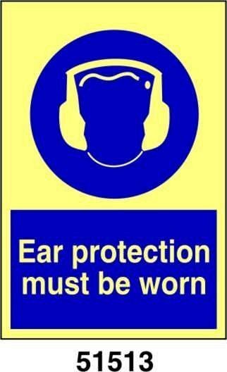 Ear protection must be worn - B - ADL 200x250 mm