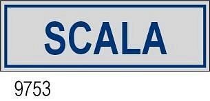 Etichetta adesiva mm 170x45  Scala