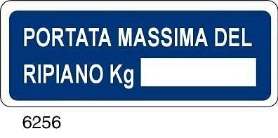 Portata massima del ripiano Kg