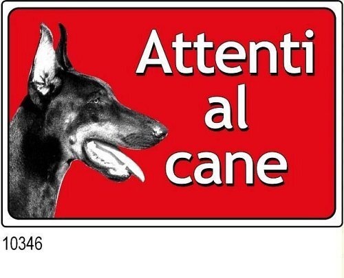 Attenti al cane mm 300x200