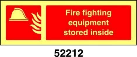 Fire fighting equipment stored inside - A - ADL 300x100 mm