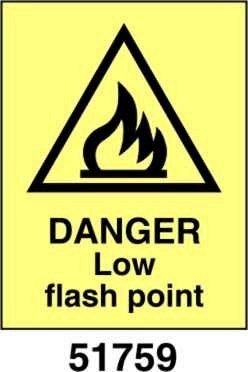 Danger low flash point - A - PVL 150x200 mm