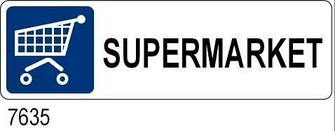 Supermarket - all. 230x70 mm