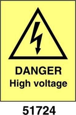 Danger high voltage