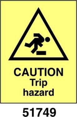 Caution trip hazard - A - PVL 150x200 mm