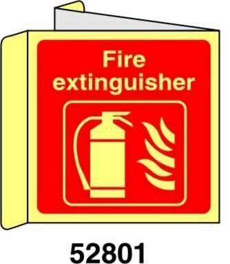 Fire Extinguisher - Bifacciale - A - AL 160x160 mm
