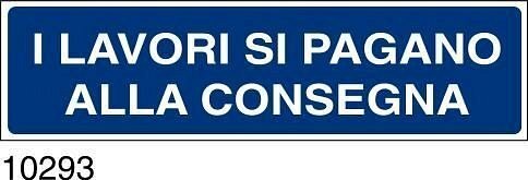 I lavori si pagano alla consegna