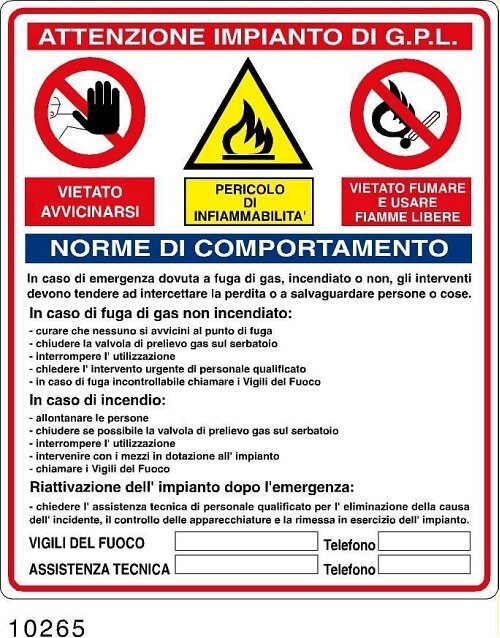 Attenzione impianto GPL