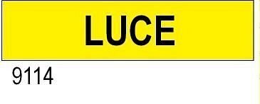 Luce - etichetta