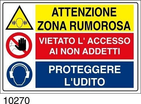Attenzione zona rumorosa