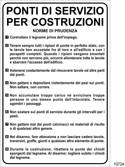 Ponti di servizio per costruzioni - C - Alluminio -500x700 mm - Conf 10 pz