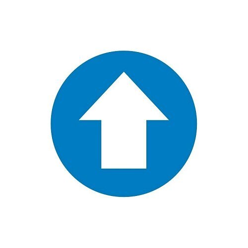 Freccia di indicazione percorso - Blu