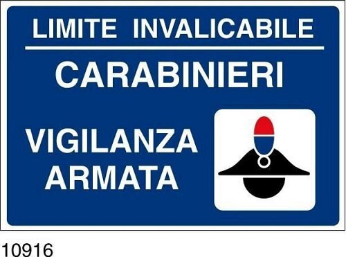 Carabinieri limite invalicabile