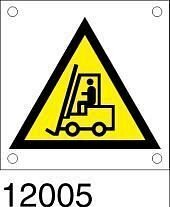 Targhetta bordo macchina "Carrelli Elevatori" in all. 60x60 mm - conf. 10 pz