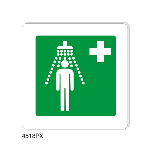 Doccia di emergenza - Plexiglass - B - 150x150 mm - Bifacciale - Senza Fori
