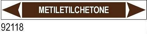 Metiletilchetone - etichetta - A - PVC adesivo - 175x30 mm