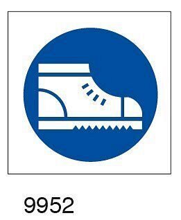 Obbligatorio usare scarpe protettive - etichetta - 25pz