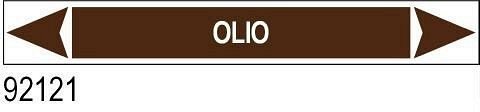 Olio - etichetta - A - PVC adesivo - 175x30 mm