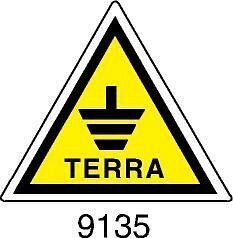 Terra - etichetta - A - PVC adesivo lato 20 mm - 75pz
