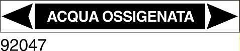 Acqua ossigenata - etichetta - A - PVC adesivo - 175x30 mm