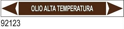 Olio alta temperatura- etichetta - A - PVC adesivo - 175x30 mm