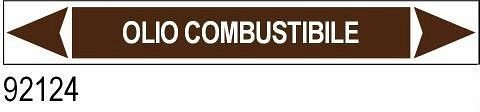 Olio combustibile - etichetta - A - PVC adesivo - 175x30 mm