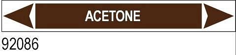 Acetone - etichetta - B - PVC adesivo - 350x60 mm