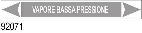Vapore bassa pressione - etichetta - A - PVC adesivo - 175x30 mm