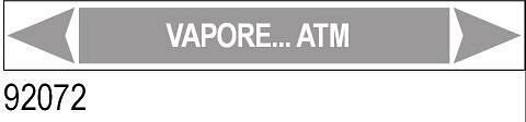 Vapore atm - etichetta - A - PVC adesivo - 175x30 mm