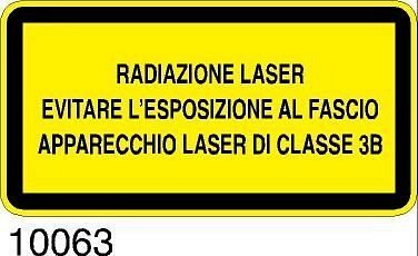 Radiazione Laser - Laser di classe 3B - 50pz