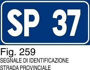 Segnale di identificazione strada provinciale