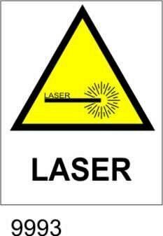 Pericolo laser - etichette - 25pz