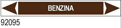 Benzina - etichetta - A - PVC adesivo - 175x30 mm